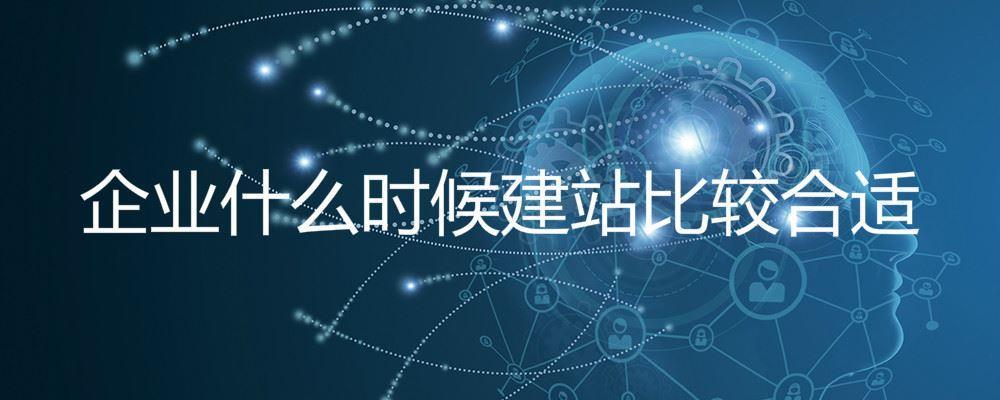 企業(yè)什么時(shí)候建站比較合適